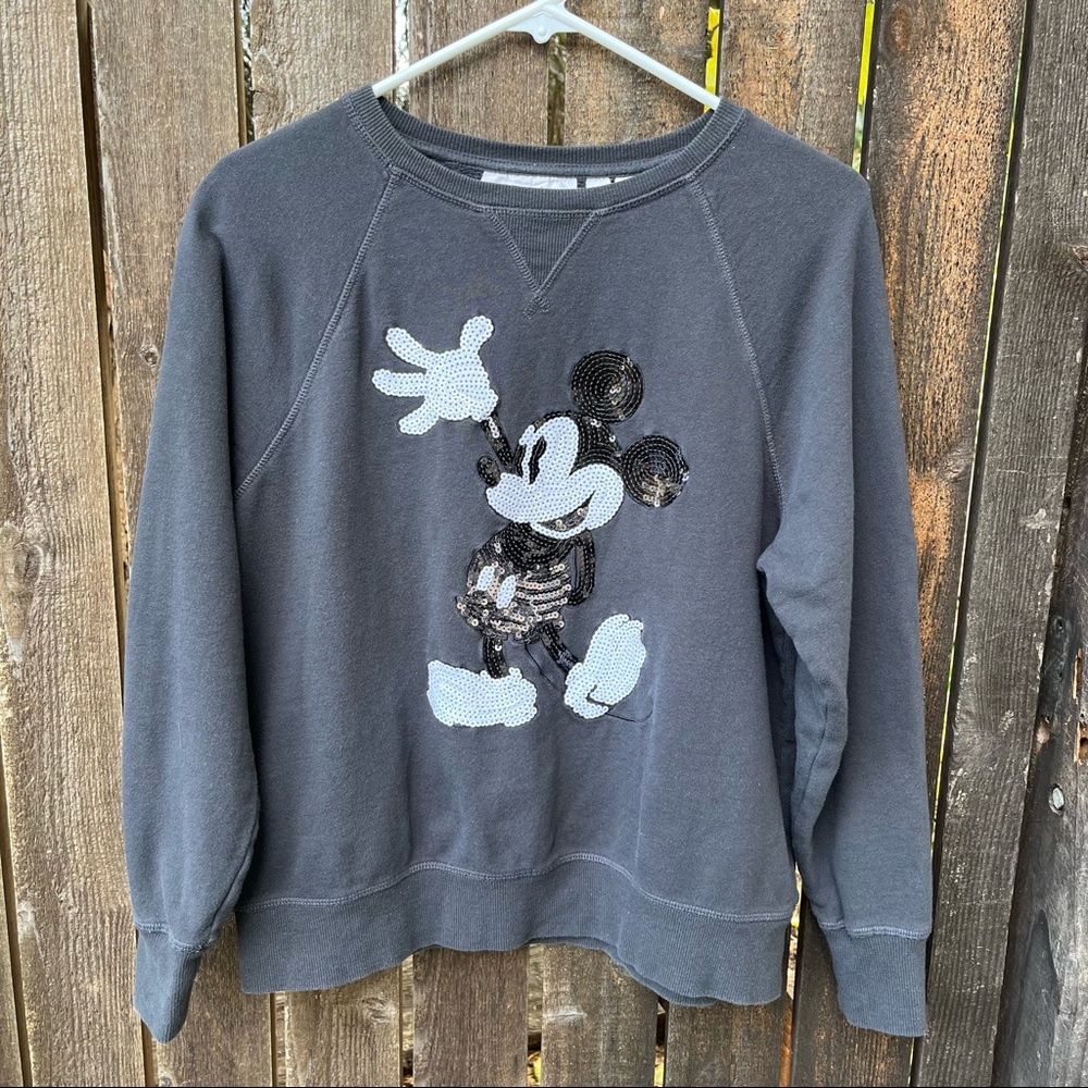 Disney H&M Collaboration Mickey Mouse Sequined Sweats… - Gem